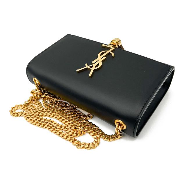 Saint Laurent Monogram Kate Small Tassel Black Leather Shoulder Bag