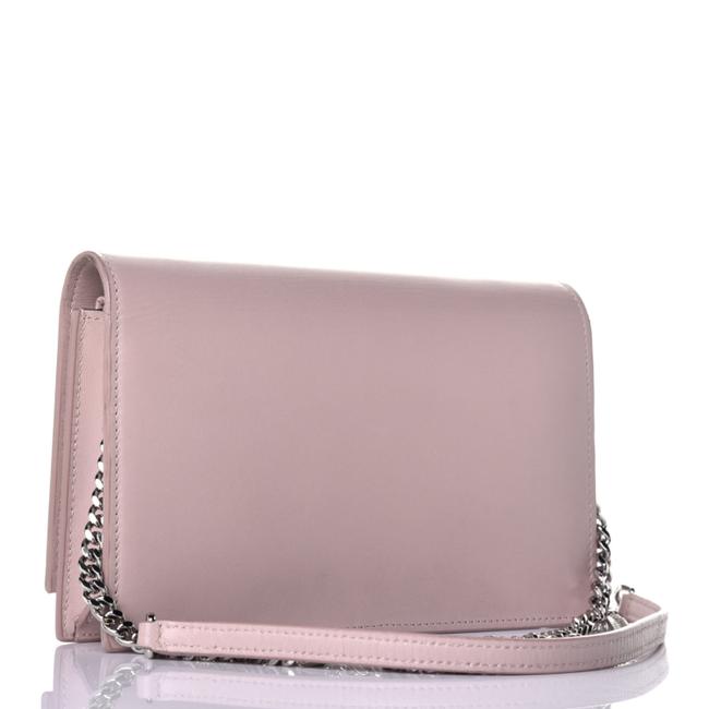 Saint Laurent Monogram Kate Smooth Classic Tassel Woc Marble Pink Calfskin Leather Shoulder Bag