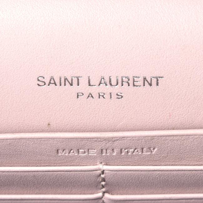 Saint Laurent Monogram Kate Smooth Classic Tassel Woc Marble Pink Calfskin Leather Shoulder Bag