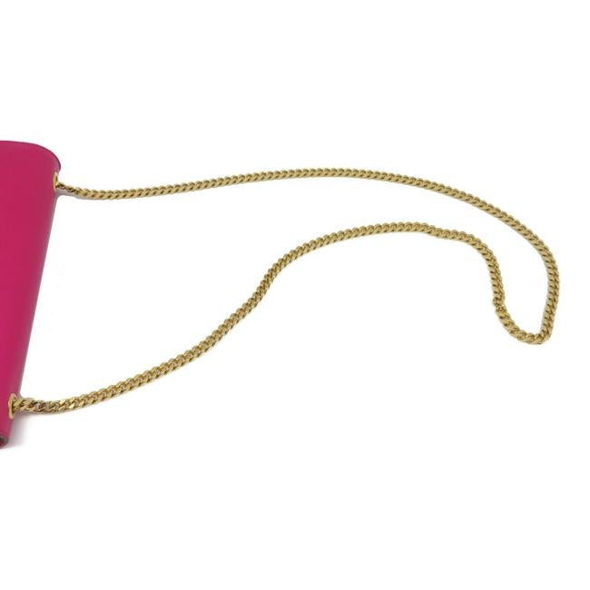 Saint Laurent Monogram Kate Smooth Medium Classic Tassel Fuchsia Pink Calfskin Leather Shoulder Bag