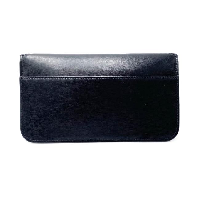 Saint Laurent Monogram Kate Ysl Phone Holder with Strap In Smooth Black Leather Cross Body Bag