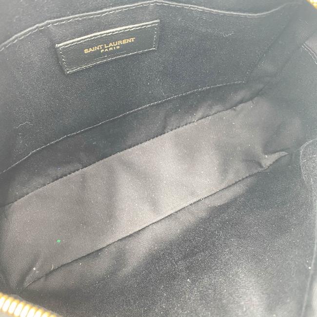 Saint Laurent Monogram Lou Camera Calfskin Matelasse Black Leather Cross Body Bag