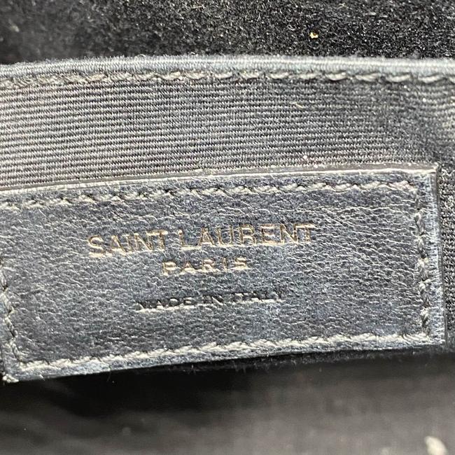 Saint Laurent Monogram Lou Camera Calfskin Matelasse Black Leather Shoulder Bag