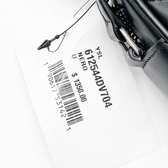 Saint Laurent Monogram Lou Camera Calfskin Matelasse Black Leather Shoulder Bag
