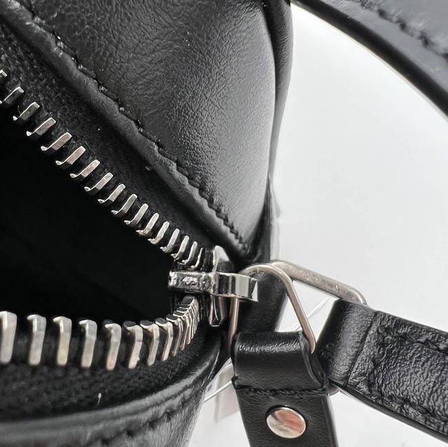 Saint Laurent Monogram Lou Camera Calfskin Matelasse Black Leather Shoulder Bag