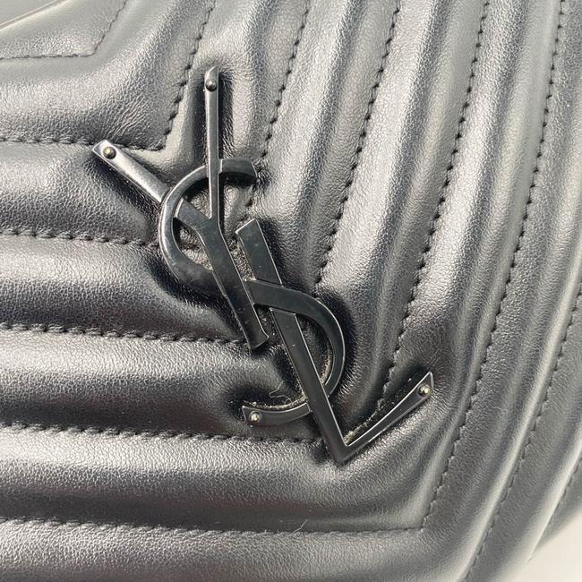 Saint Laurent Monogram Lou Camera Calfskin Matelasse Black Leather Shoulder Bag