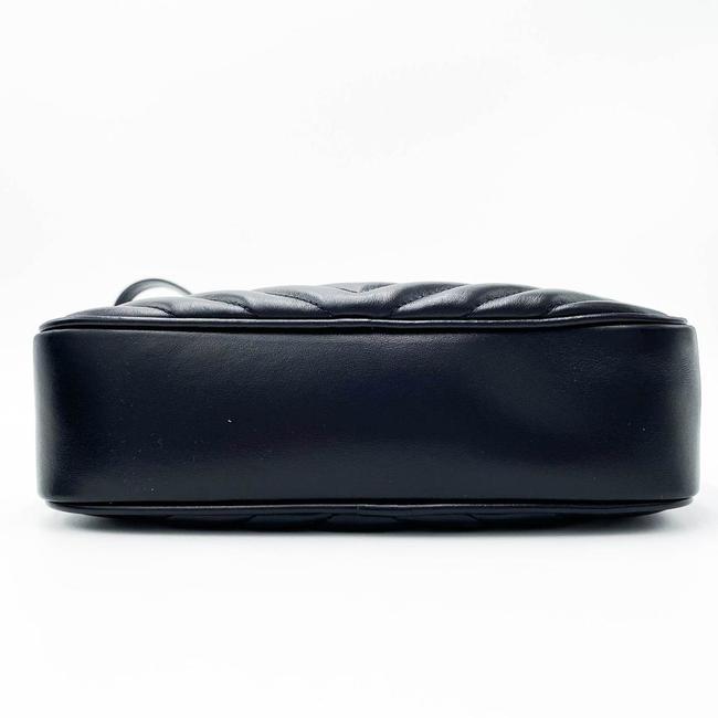 Saint Laurent Monogram Lou Camera Calfskin Matelasse Black Leather Shoulder Bag