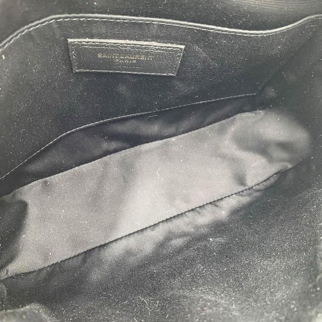 Saint Laurent Monogram Lou Camera Calfskin Matelasse Black Leather Shoulder Bag