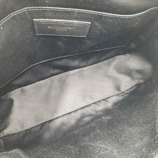 Saint Laurent Monogram Lou Camera Calfskin Matelasse Black Leather Shoulder Bag