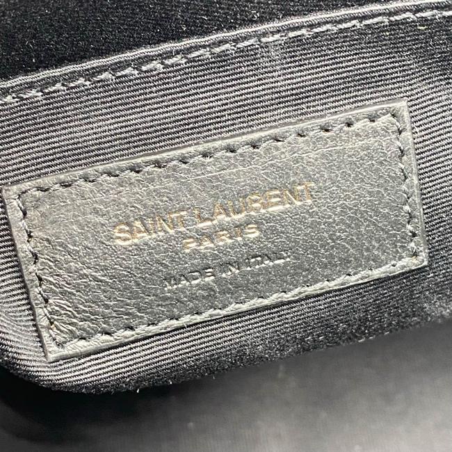 Saint Laurent Monogram Lou Camera Calfskin Matelasse Black Leather Shoulder Bag