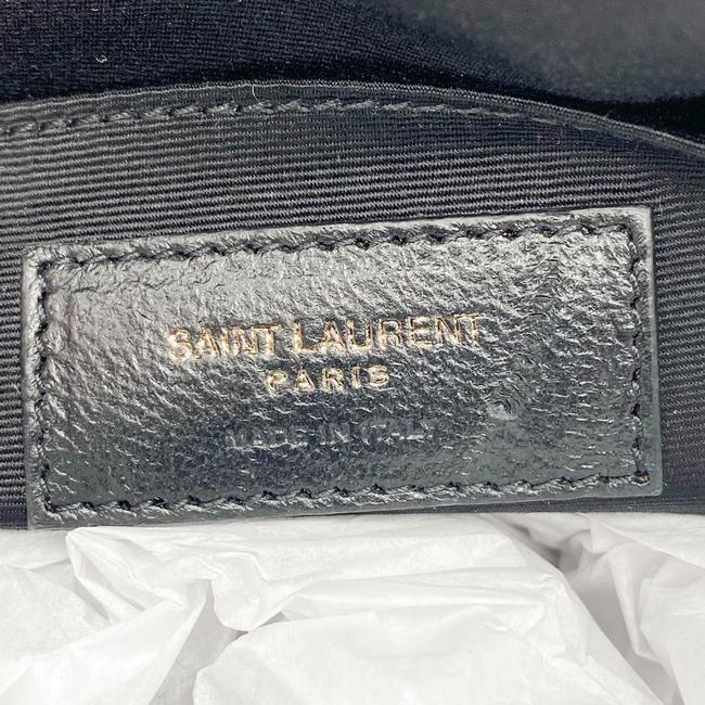 Saint Laurent Monogram Lou Camera Calfskin Matelasse Black Leather Shoulder Bag