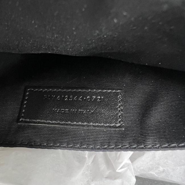 Saint Laurent Monogram Lou Camera Calfskin Matelasse Black Leather Shoulder Bag