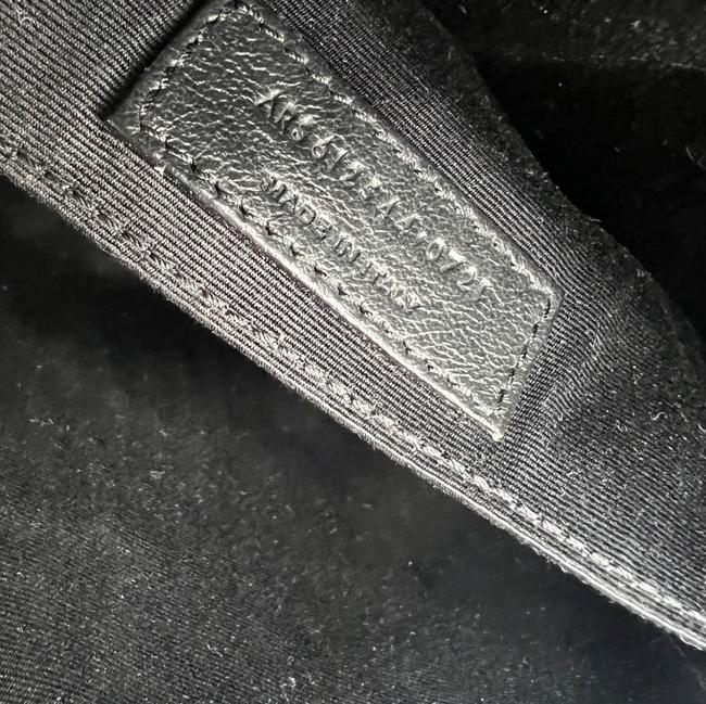 Saint Laurent Monogram Lou Camera Calfskin Matelasse Black Patent Leather Cross Body Bag