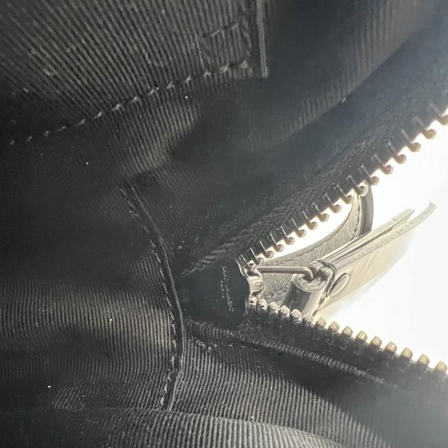 Saint Laurent Monogram Lou Camera Calfskin Matelasse Black Patent Leather Cross Body Bag