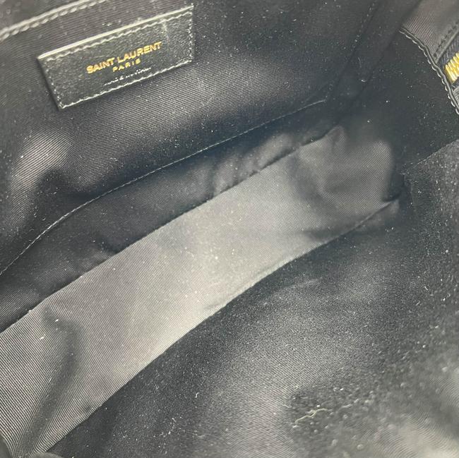 Saint Laurent Monogram Lou Camera Calfskin Matelasse Blue Leather Shoulder Bag