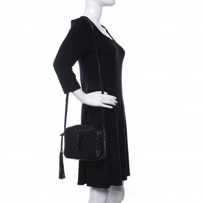 Saint Laurent Monogram Lou Camera Matelasse Black Calfskin Leather Shoulder Bag