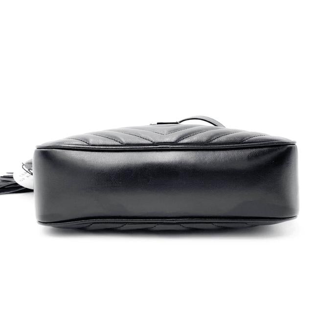 Saint Laurent Monogram Lou Camera Matelasse Black Calfskin Leather Shoulder Bag