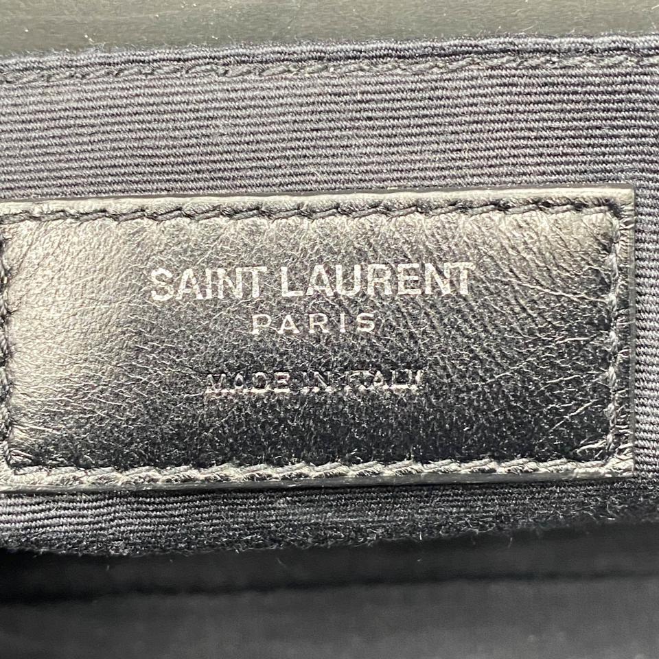 Saint Laurent Monogram Lou Camera Matelasse Black Patent Leather Shoulder Bag