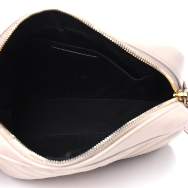 Saint Laurent Monogram Lou Camera Matelasse Washed Light Pink Calfskin Leather Shoulder Bag