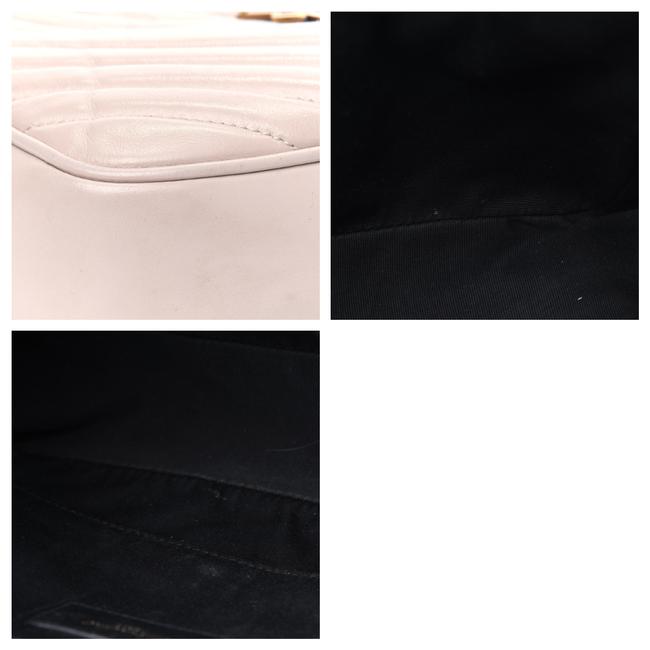 Saint Laurent Monogram Lou Camera Matelasse Washed Light Pink Calfskin Leather Shoulder Bag