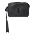 Saint Laurent Monogram Lou Camera Smooth Black Lambskin Leather Shoulder Bag