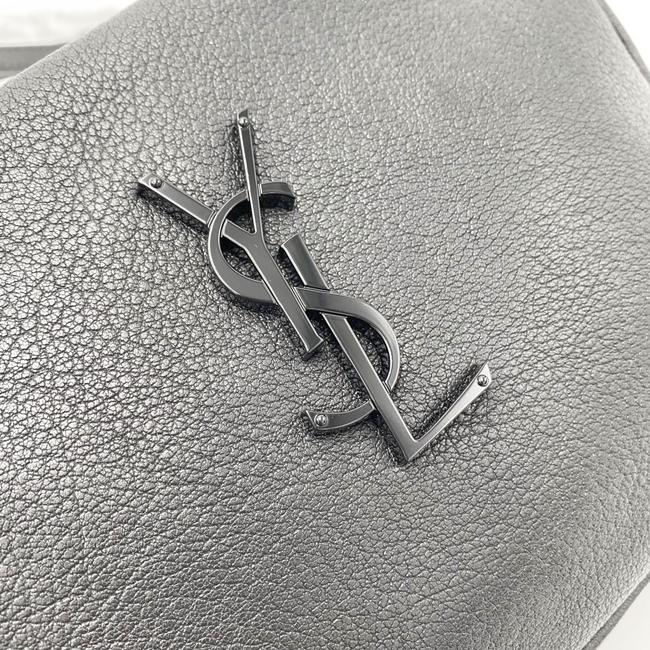 Saint Laurent Monogram Lou Camera Smooth Black Lambskin Leather Shoulder Bag