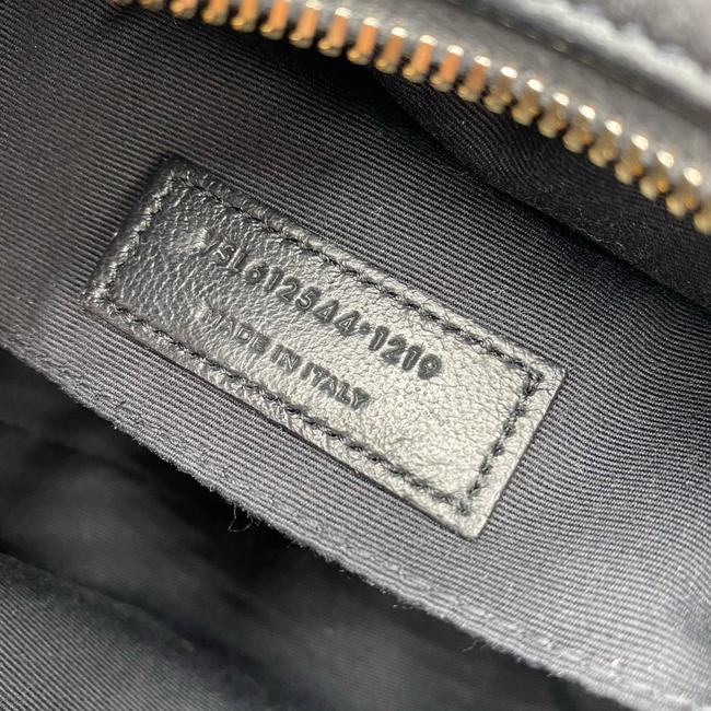 Saint Laurent Monogram Lou Shoulder Quilted Camera Black Leather Cross Body Bag