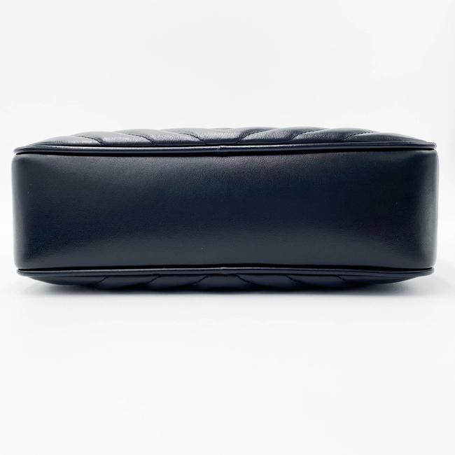 Saint Laurent Monogram Lou Shoulder Quilted Camera Black Leather Cross Body Bag