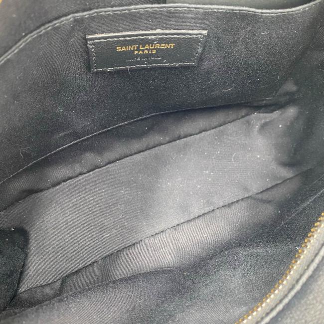 Saint Laurent Monogram Lou Shoulder Quilted Camera Black Leather Cross Body Bag