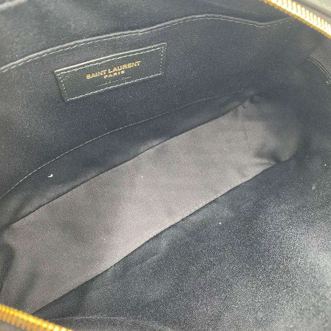 Saint Laurent Monogram Lou Shoulder New Quilted Camera Black Leather Cross Body Bag