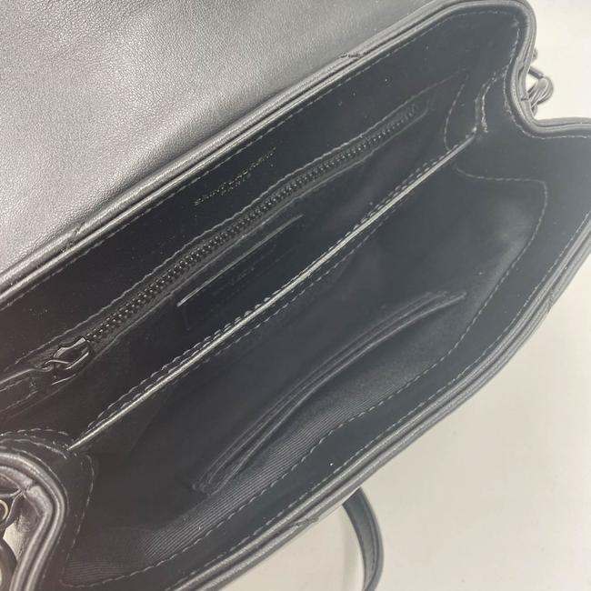 Saint Laurent Monogram Loulou Calfskin Y Quilted Monogram Black Leather Cross Body Bag