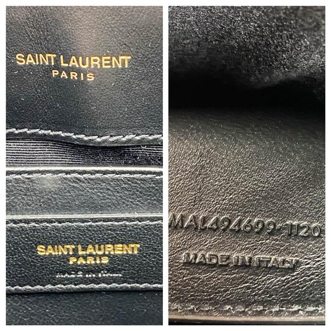 Saint Laurent Monogram Loulou Calfskin Y Quilted Monogram Small Chain Satchel Black Leather Shoulder Bag