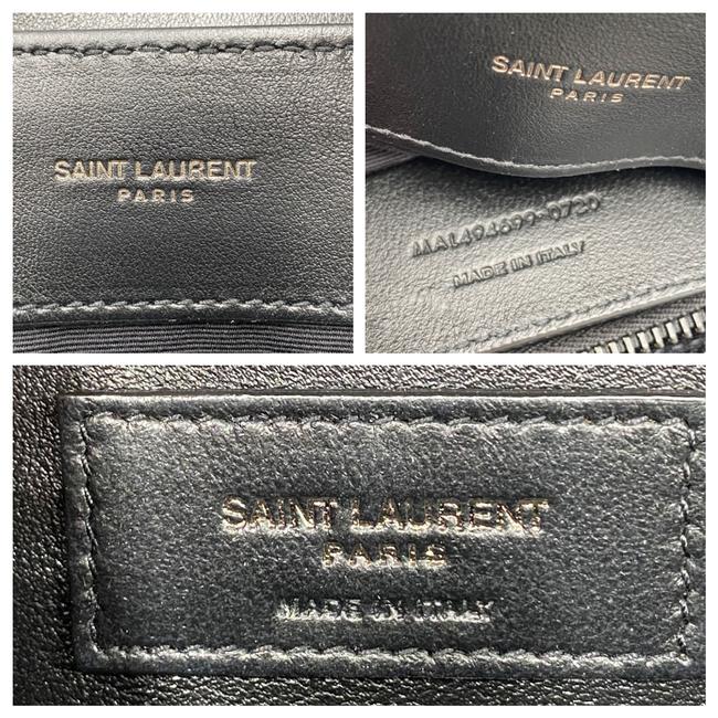 Saint Laurent Monogram Loulou Calfskin Y Quilted Monogram Small Chain Satchel Black Leather Shoulder Bag