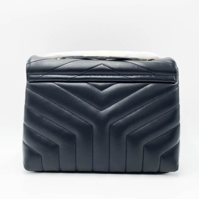 Saint Laurent Monogram Loulou Calfskin Y Quilted Monogram Small Chain Satchel Black Leather Shoulder Bag