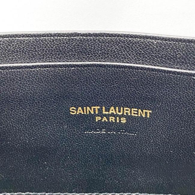 Saint Laurent Monogram Loulou Camera Lou Monogram Mini Black Leather Cross Body Bag