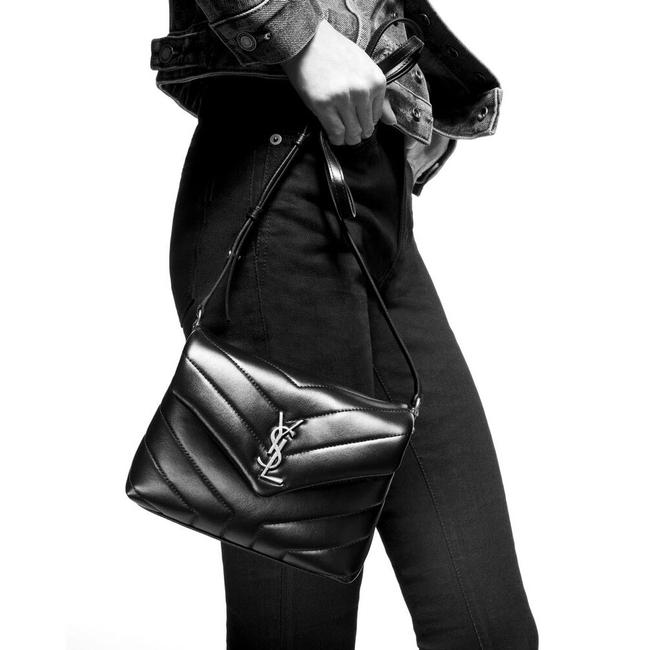 Saint Laurent Monogram Loulou Crossbody Calfskin Y Quilted Monogram Toy Black Leather Shoulder Bag