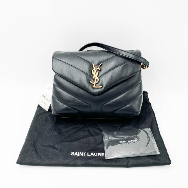 Saint Laurent Monogram Loulou Crossbody Calfskin Y Quilted Monogram Toy Black Leather Shoulder Bag