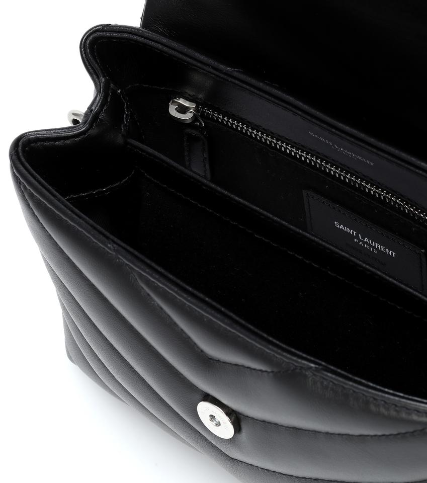 Saint Laurent Monogram Loulou Crossbody Calfskin Y Quilted Monogram Toy Black Leather Shoulder Bag