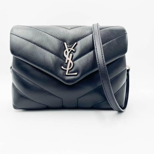 Saint Laurent Monogram Loulou Crossbody Calfskin Y Quilted Monogram Toy Black Leather Shoulder Bag