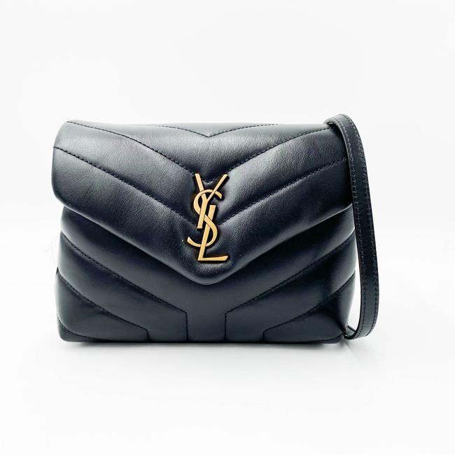 Saint Laurent Monogram Loulou Crossbody Calfskin Y Quilted Monogram Toy Black Leather Shoulder Bag