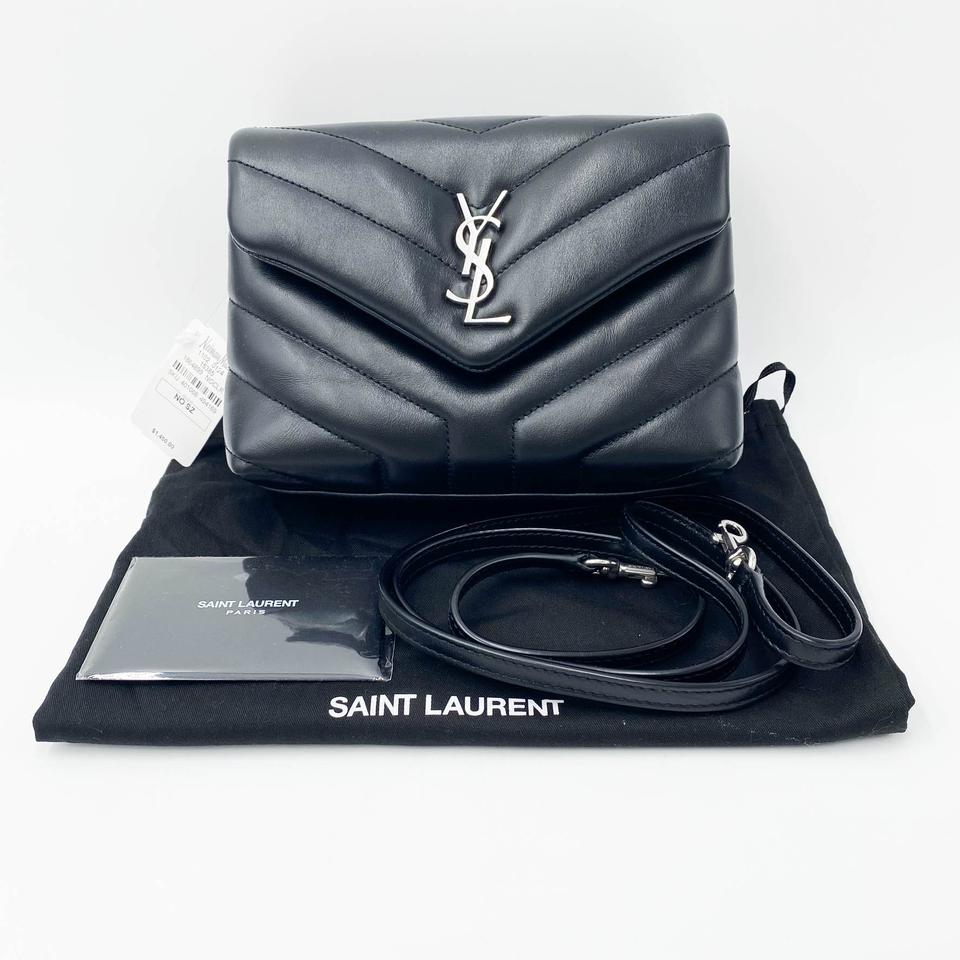 Saint Laurent Monogram Loulou Crossbody Calfskin Y Quilted Monogram Toy Black Leather Shoulder Bag