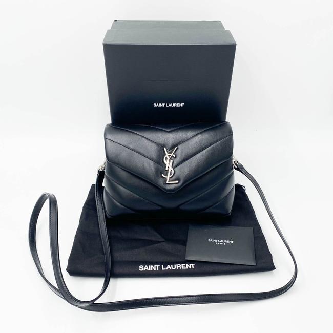 Saint Laurent Monogram Loulou Crossbody Calfskin Y Quilted Monogram Toy Black Leather Shoulder Bag