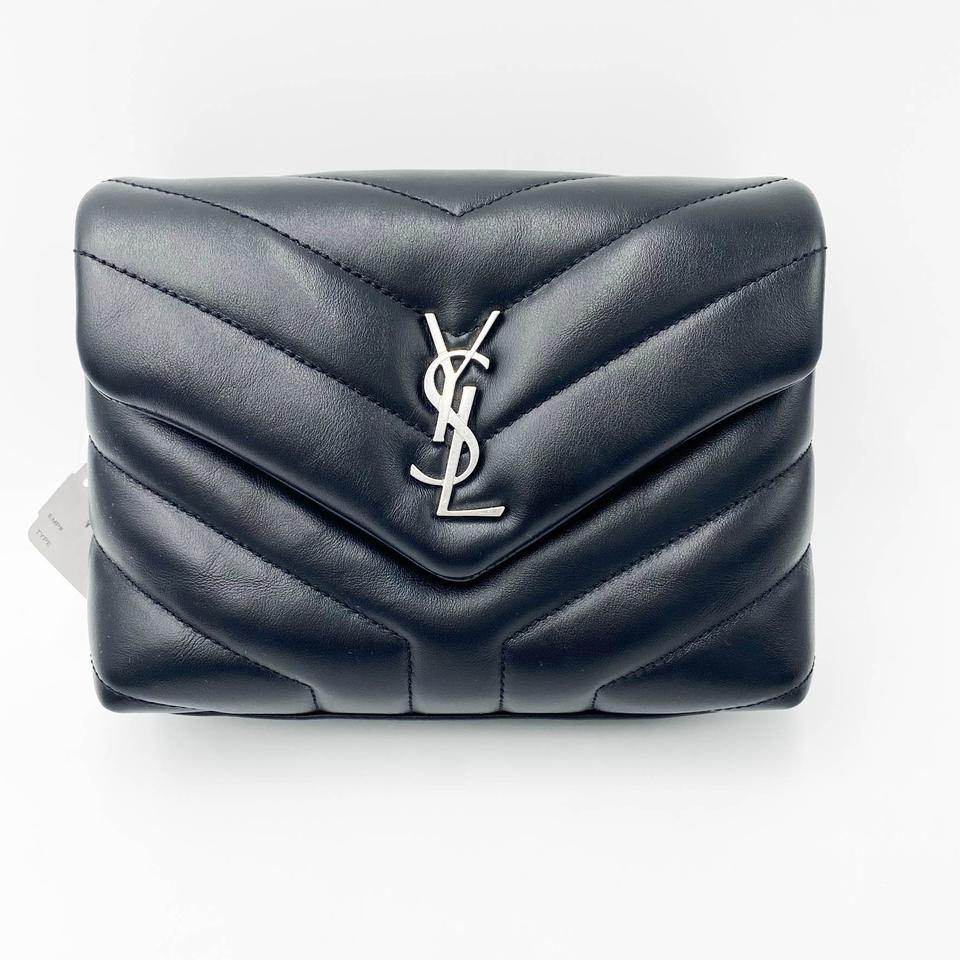 Saint Laurent Monogram Loulou Crossbody Calfskin Y Quilted Monogram Toy Black Leather Shoulder Bag