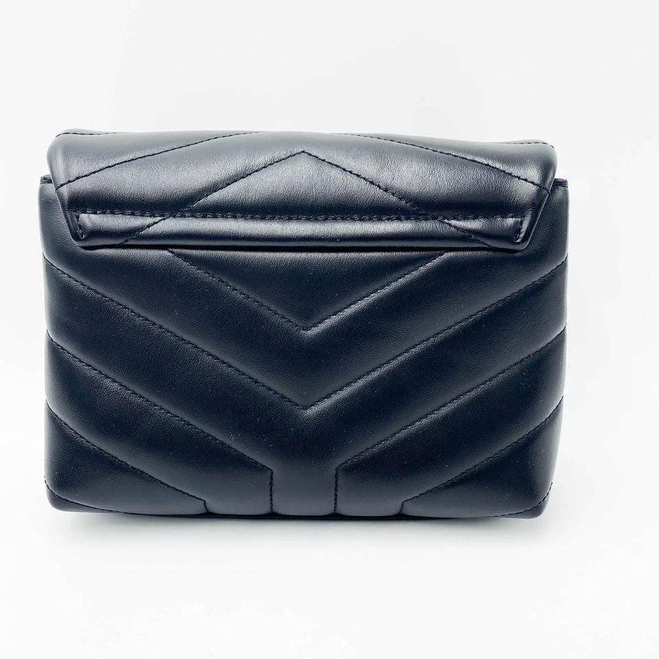 Saint Laurent Monogram Loulou Crossbody Calfskin Y Quilted Monogram Toy Black Leather Shoulder Bag