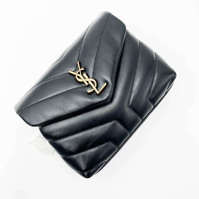Saint Laurent Monogram Loulou Crossbody Calfskin Y Quilted Monogram Toy Black Leather Shoulder Bag