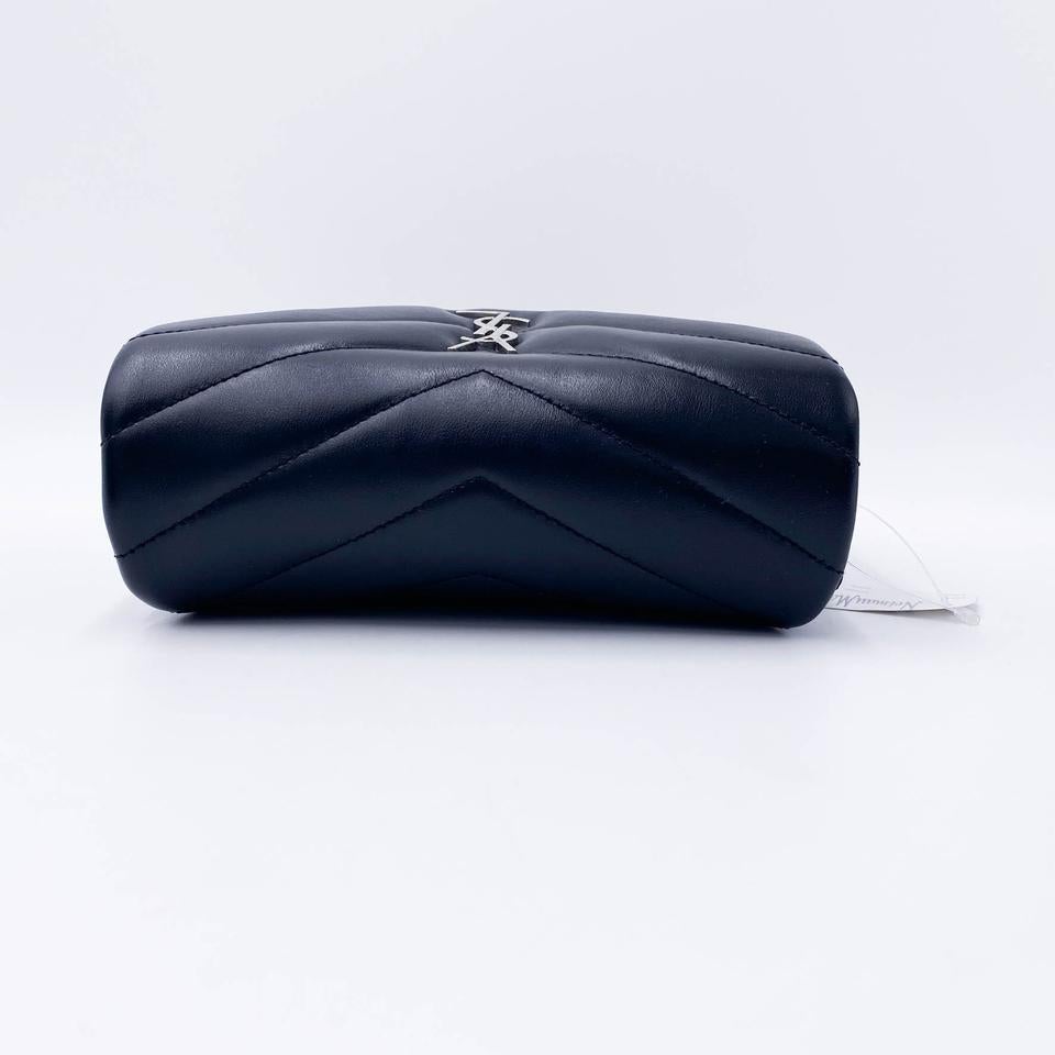 Saint Laurent Monogram Loulou Crossbody Calfskin Y Quilted Monogram Toy Black Leather Shoulder Bag