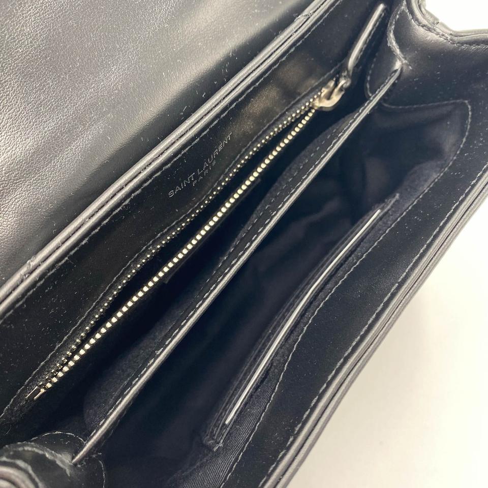 Saint Laurent Monogram Loulou Crossbody Calfskin Y Quilted Monogram Toy Black Leather Shoulder Bag