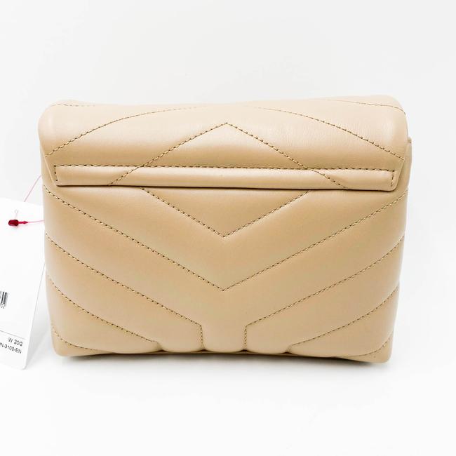 Saint Laurent Monogram Loulou Crossbody Mini Matelasse Beige Leather Shoulder Bag
