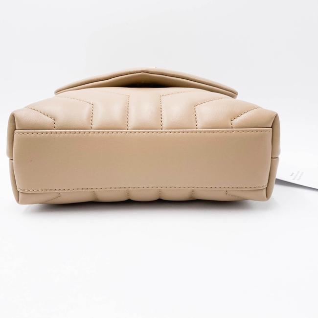 Saint Laurent Monogram Loulou Crossbody Mini Matelasse Beige Leather Shoulder Bag