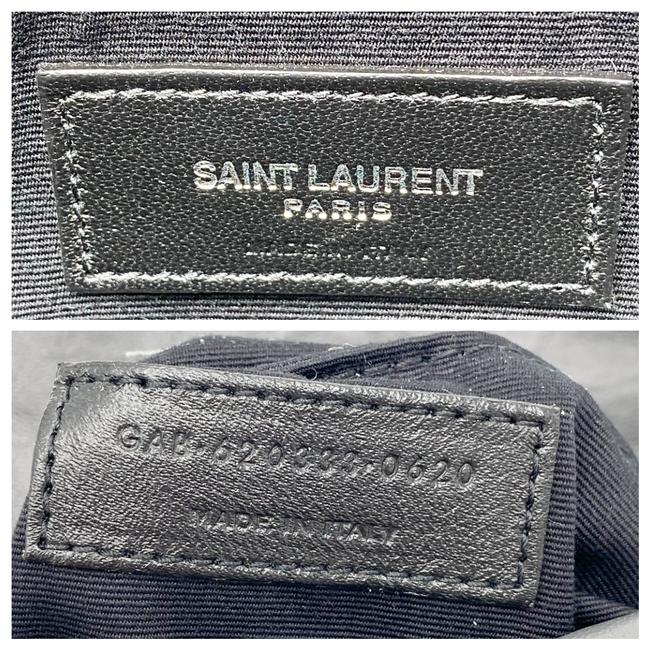 Saint Laurent Monogram Loulou Crossbody Mini Puffer Grey Leather Shoulder Bag